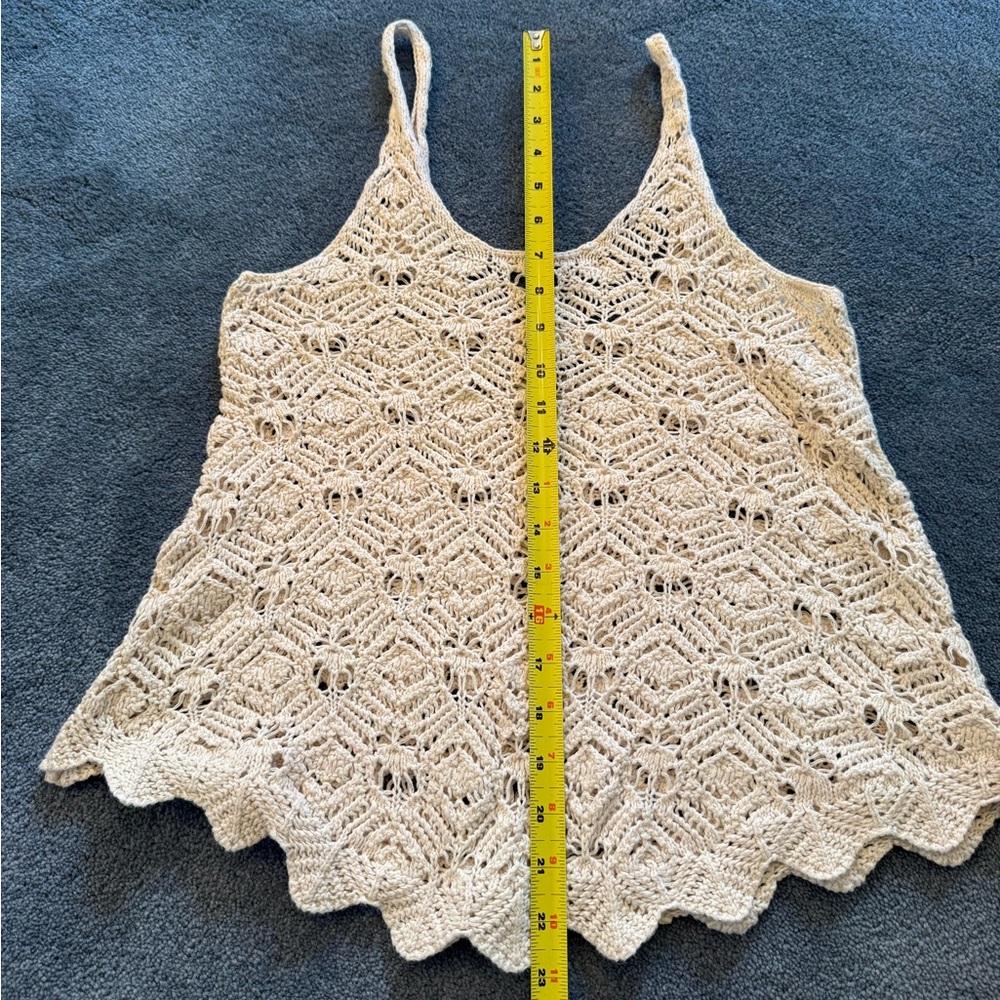 American Eagle Outfitters AEO crochet Tank Top XS boho festival - Picture 6 of 9